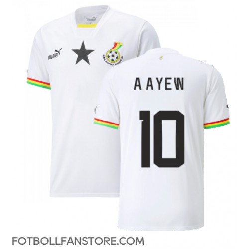 Ghana Andre Ayew #10 Hemma matchtröja VM 2022 Kortärmad Billigt
